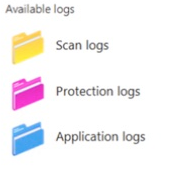 Scan logs, Protection logs, and Application logs in Gridinsoft Anti-Malware